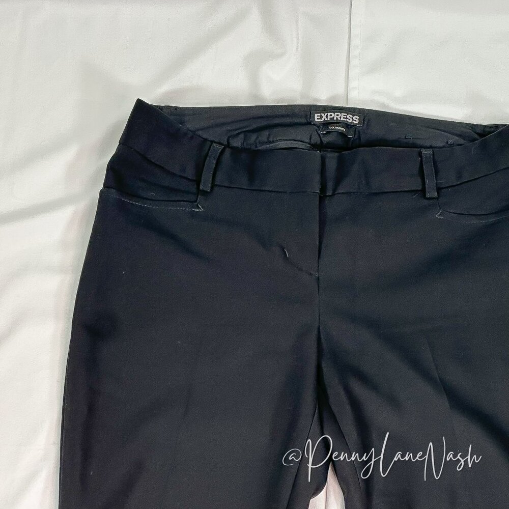 Express Columnist Barely Boot Trouser Pants Size 0R Black - Picture 4 of 13